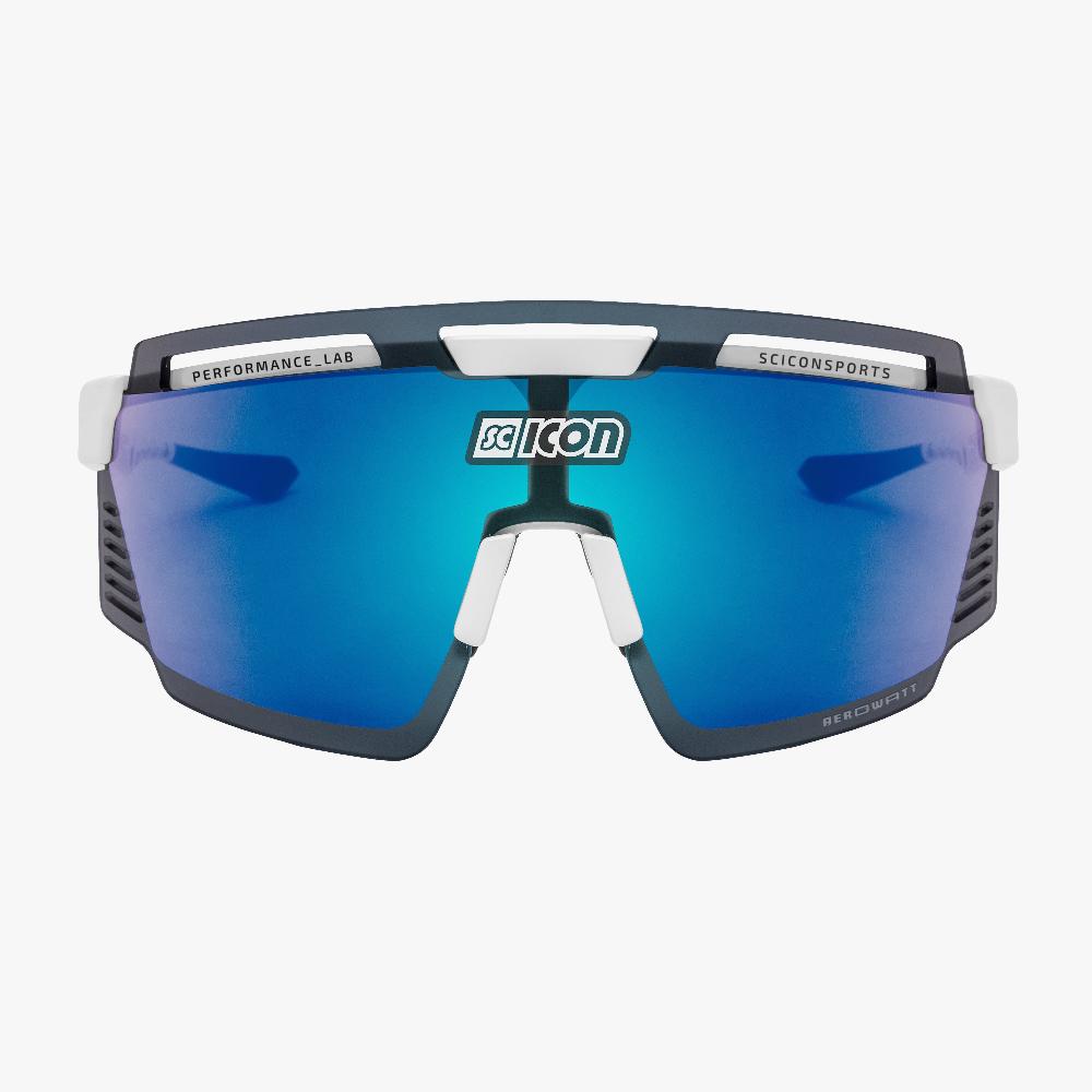 Scicon Aerowatt Occhiali Sportivi Bianco/Blu Hotsell