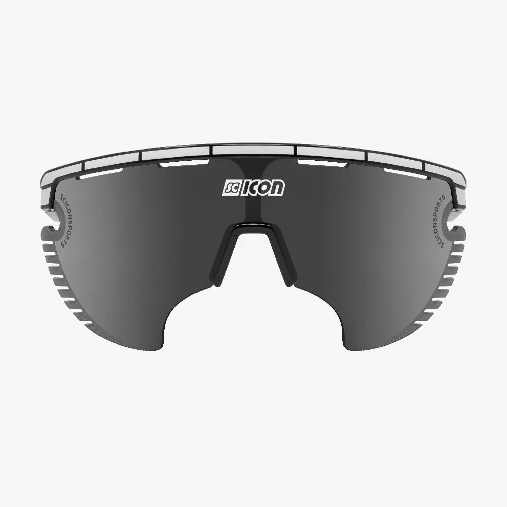 Scicon Occhiali Sportivi Aerowing Lamon Neri/Lente Argento Specchiata Negozio