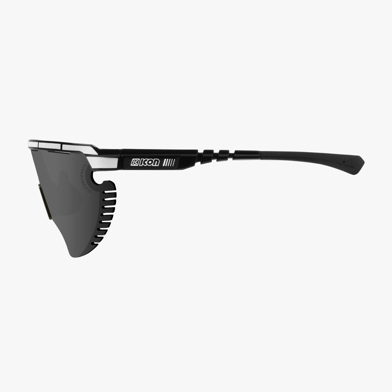 Scicon Occhiali Sportivi Aerowing Lamon Neri/Lente Argento Specchiata Negozio