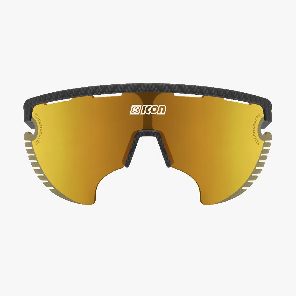Scicon Occhiali Sportivi Aerowing Lamon Carbon/Lente Bronzo Specchiata Italy