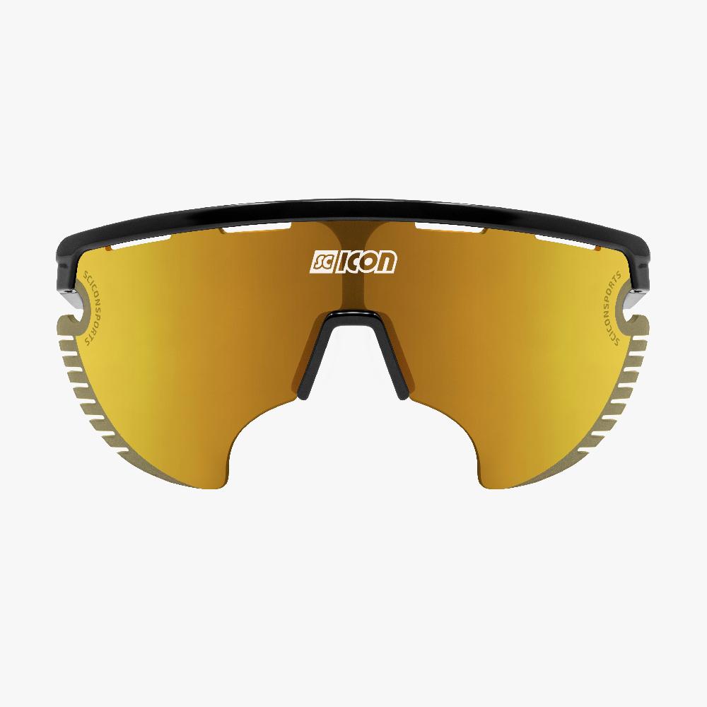 Scicon Occhiali Sportivi Aerowing Lamon Nera/Lente Bronzo Specchiata 2025