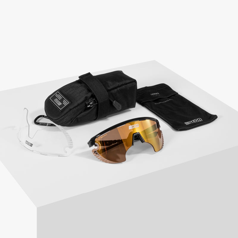 Scicon Occhiali Sportivi Aerowing Lamon Nera/Lente Bronzo Specchiata 2025