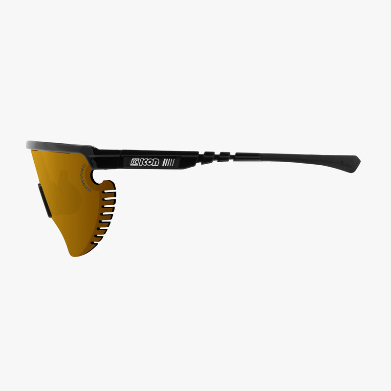 Scicon Occhiali Sportivi Aerowing Lamon Nera/Lente Bronzo Specchiata 2025