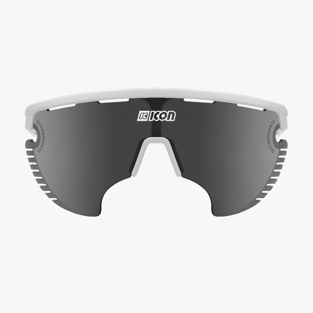 Scicon Occhiali Aerowing Lamon Bianchi/Lente Argento Specchiata Qualità