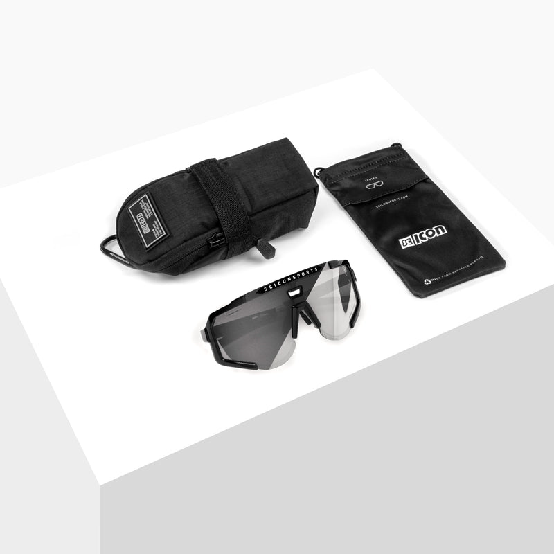Scicon Occhiali Sportivi Aeroscope Nero/Argento Italy
