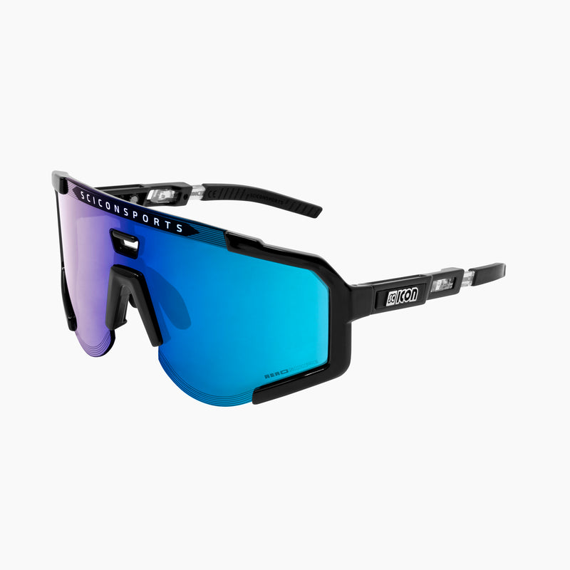 Scicon Occhiali Sportivi Aeroscope Nero/Blu In Linea