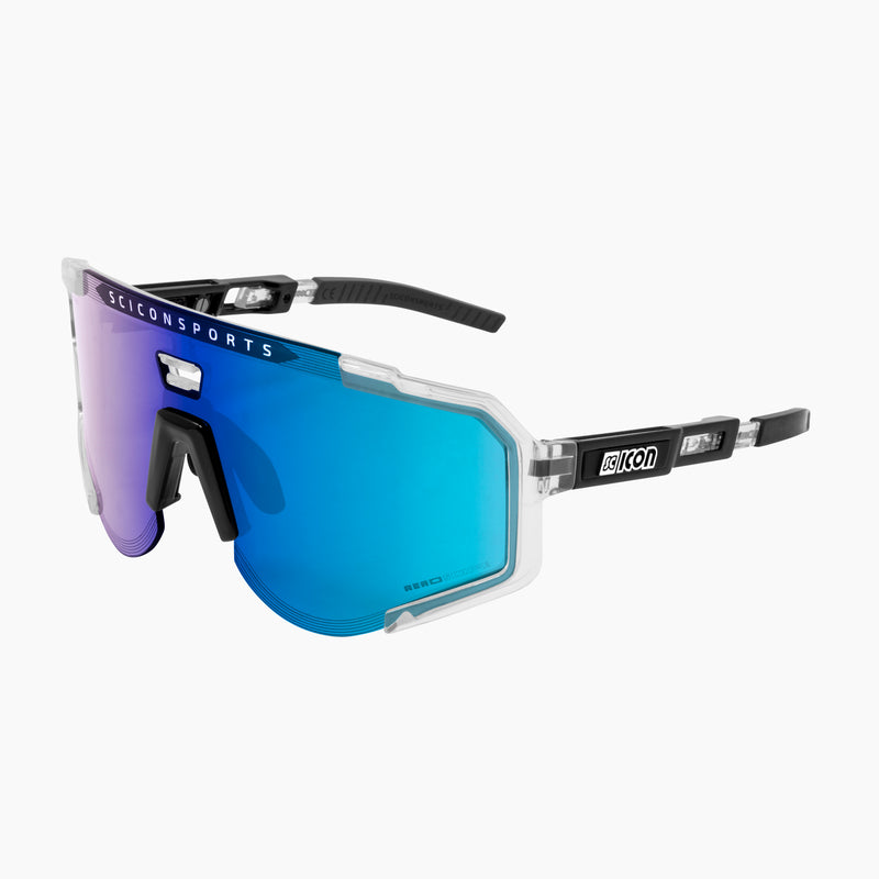 Scicon Occhiali Sportivi Aeroscope Cristallo/Blu Nuovo