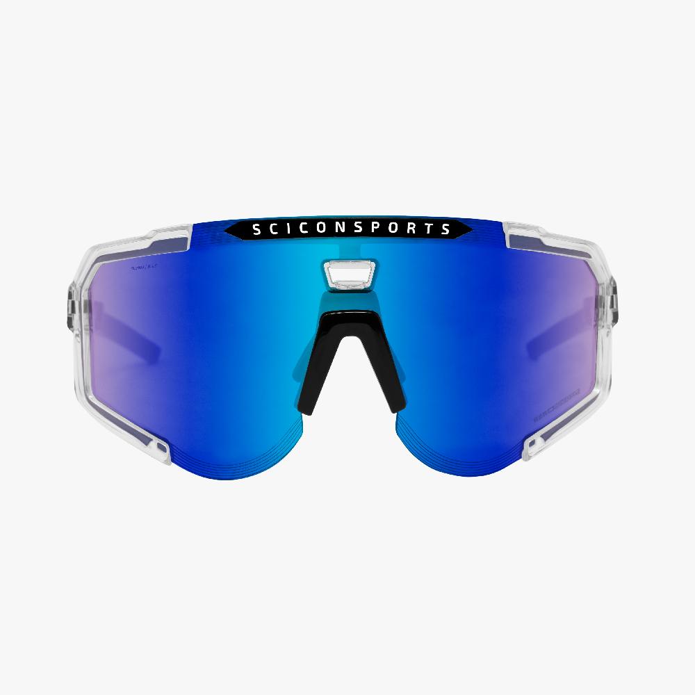 Scicon Occhiali Sportivi Aeroscope Cristallo/Blu Nuovo