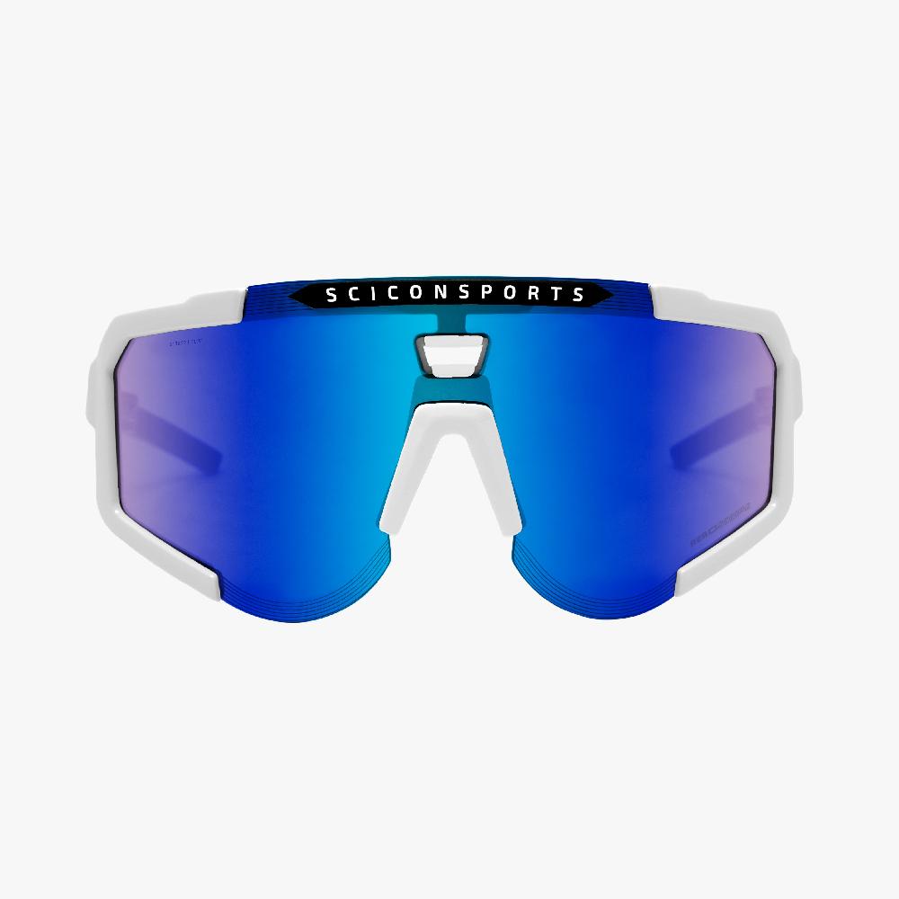 Scicon Occhiali Sportivi Aeroscope Bianco/Blu Qualità