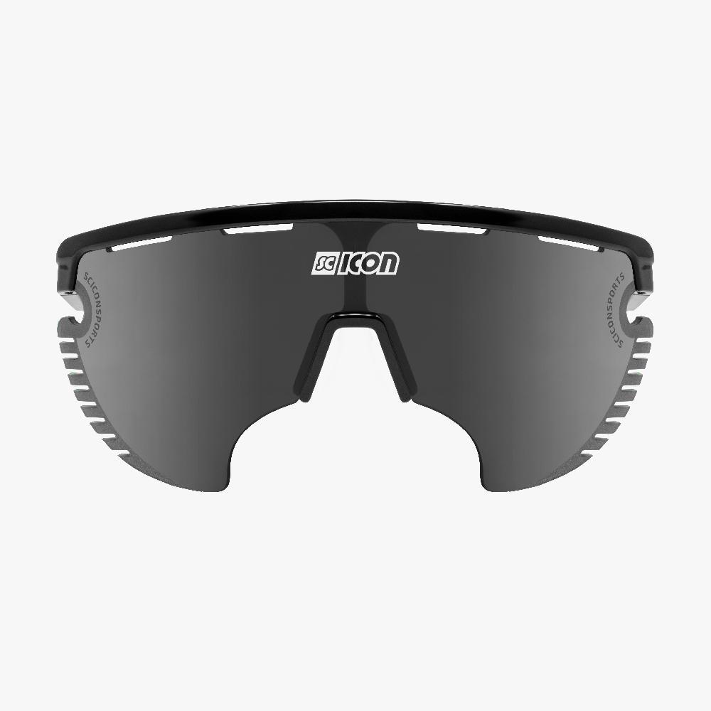 Scicon Occhiali Sportivi Aerowing Lamon Nera/Lente Argento Specchiata Promozione Limitata