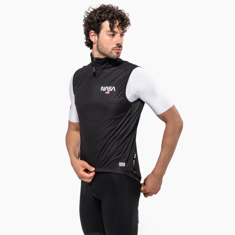 Scicon Gilet Antivento Space Agency22 Nero Saldi Di Fabbrica