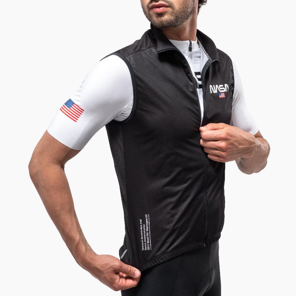Scicon Gilet Antivento Space Agency22 Nero Saldi Di Fabbrica