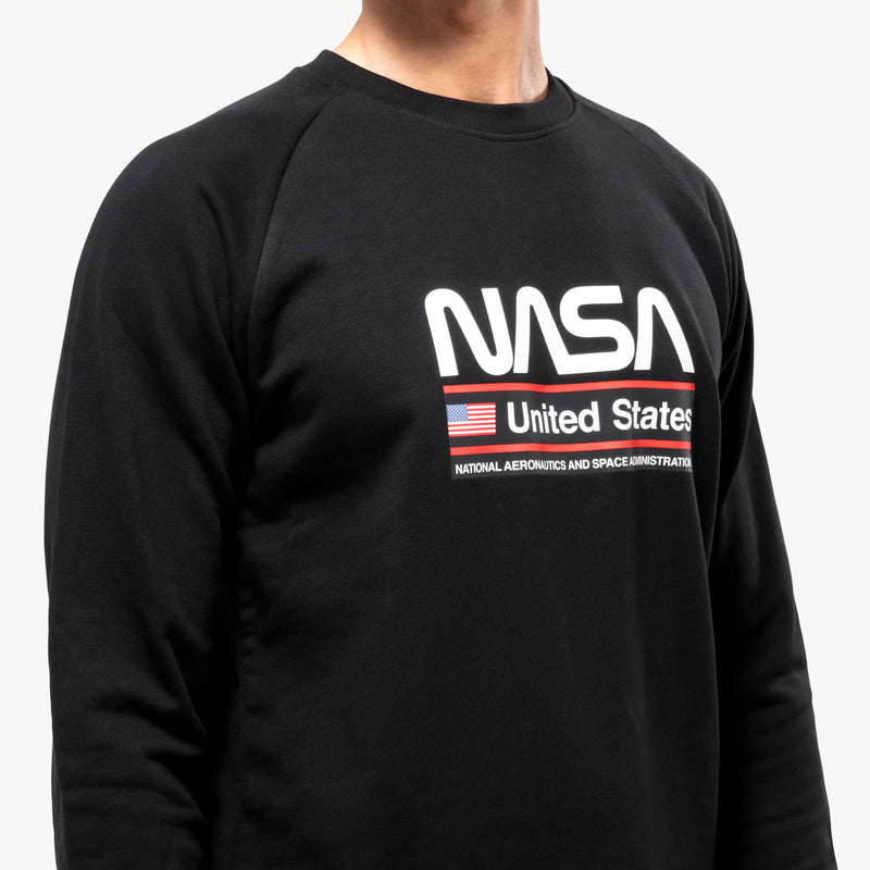 Scicon Felpa Girocollo Space Agency 22 Nera Nuova