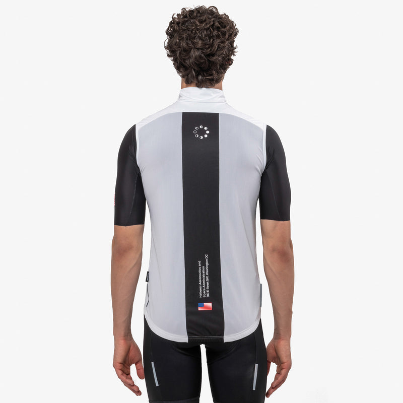 Scicon Gilet Antivento Space Agency21 Bianco Smaltimento dello stoccaggio