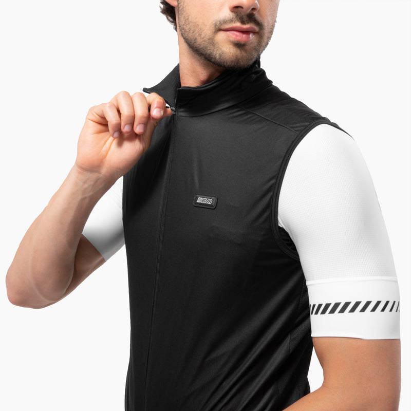 Scicon Gilet Antivento Ciclismo Nero Convenienza
