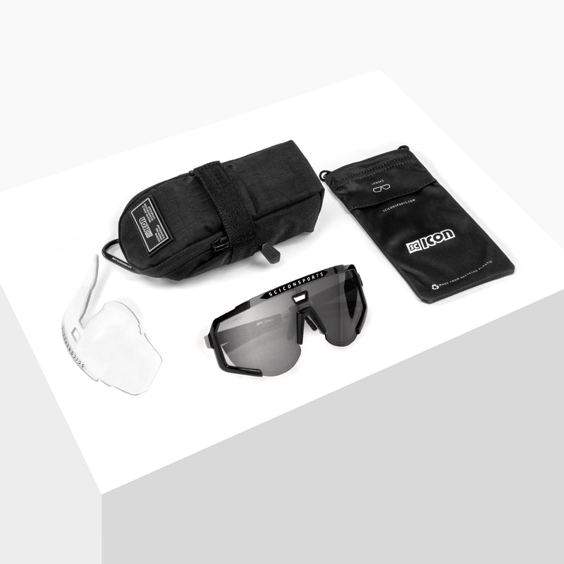Scicon Occhiali Sportivi Aeroscope Nero/Argento Economico