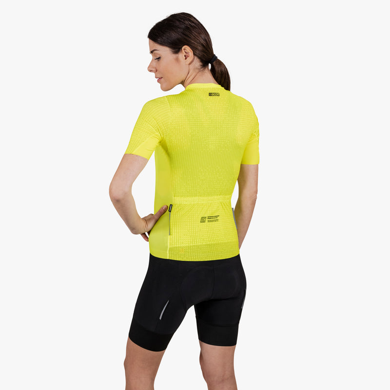 Scicon Maglia Ciclismo Donna 9.5- X-Over Gialla Nuova