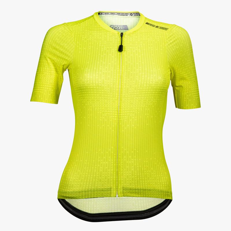 Scicon Maglia Ciclismo Donna 9.5- X-Over Gialla Nuova