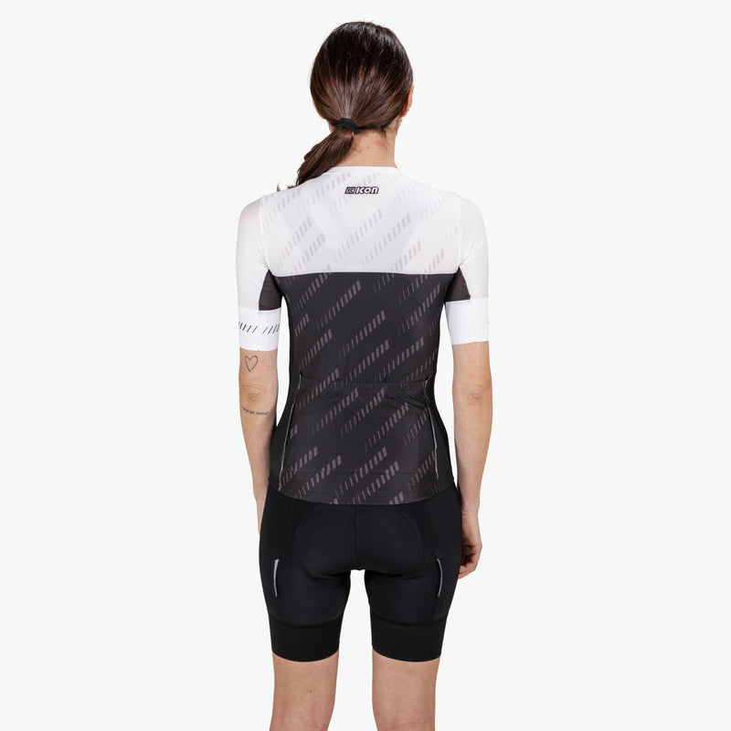 Scicon Maglia Ciclismo Donna X-Over Reflex Nera Moda