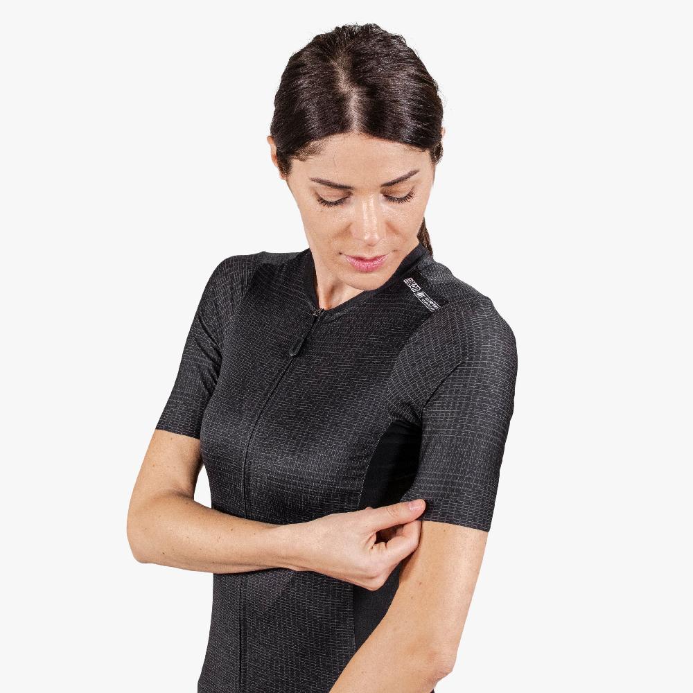 Scicon Maglia Ciclismo Donna 9.5- X-Over Nera Italia
