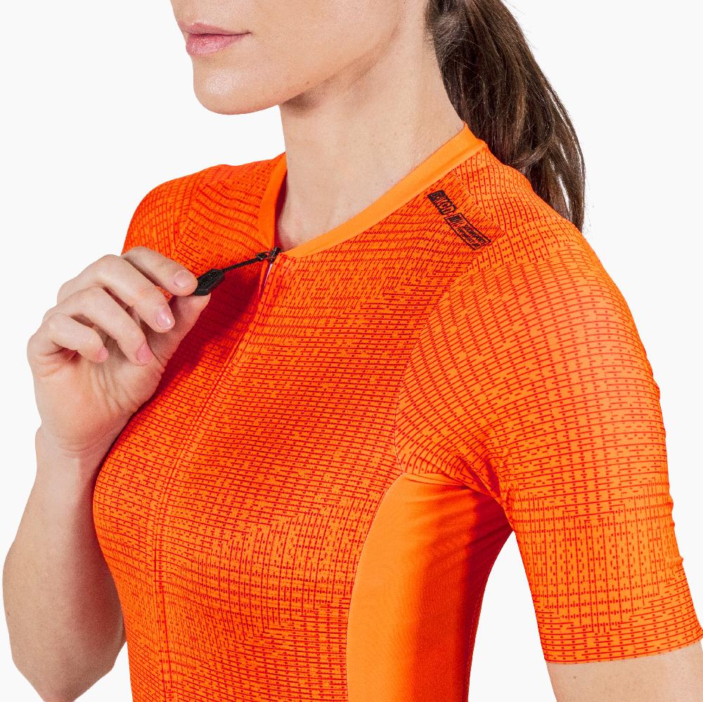 Scicon Maglia Ciclismo Donna 9.5- X-Over Arancione 2025