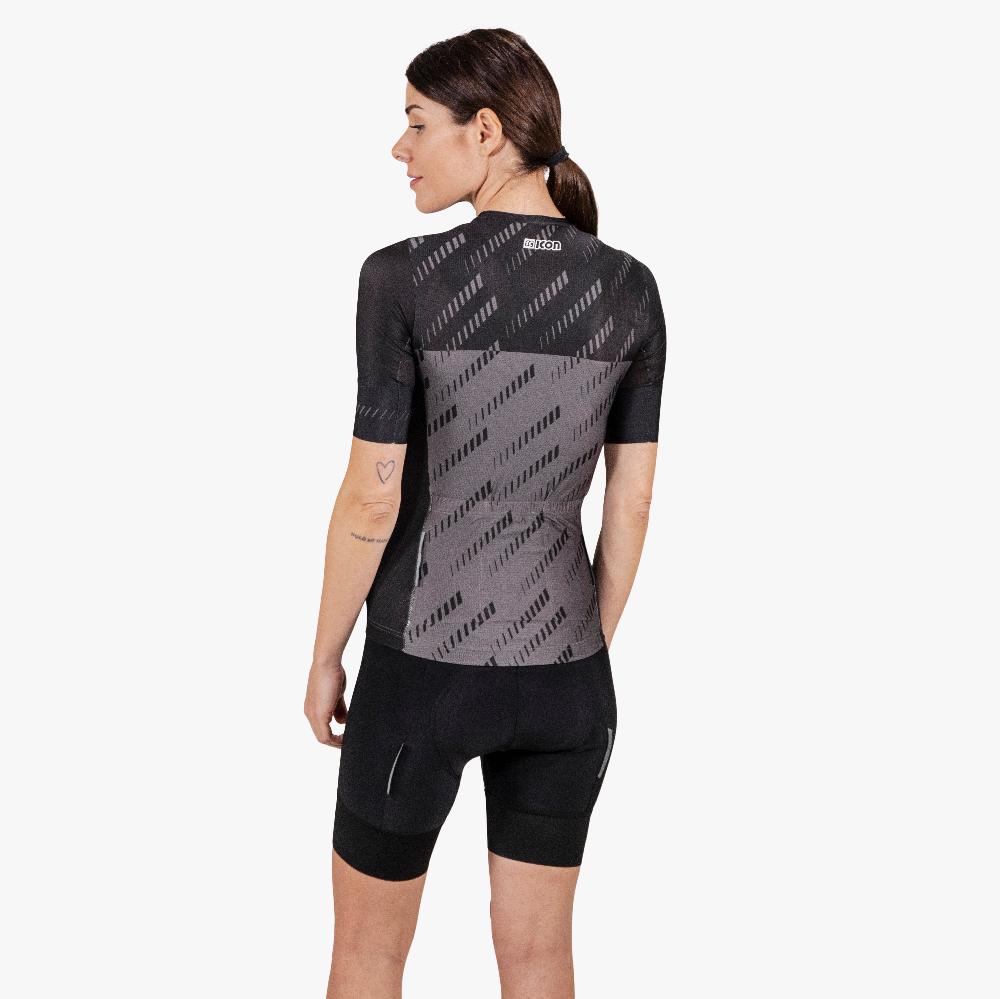 Scicon Maglia Ciclismo Donna X-Over Reflex Nera Vendita
