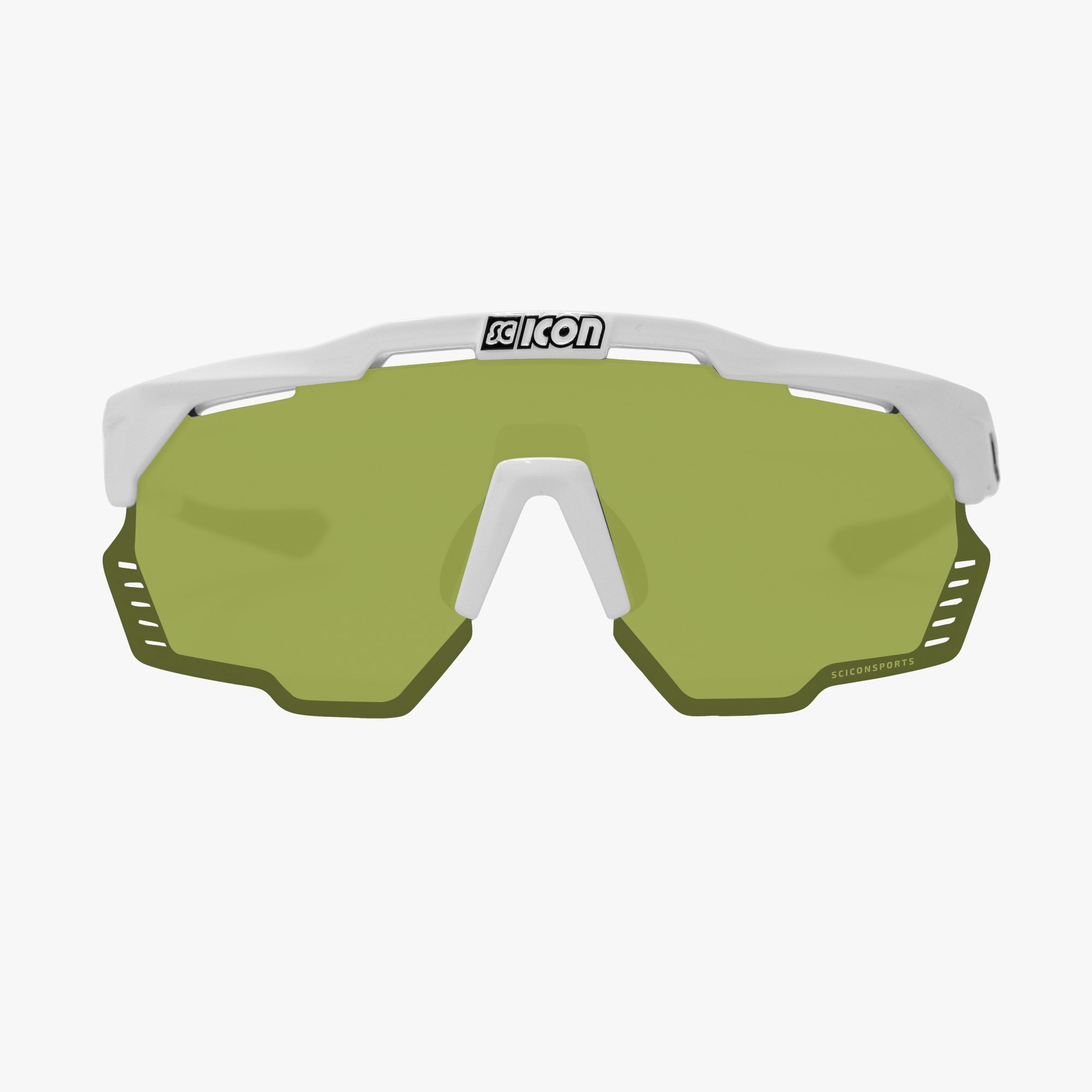 Scicon Occhiali Sportivi Aeroshade Kunken Bianco/Verde Promozione