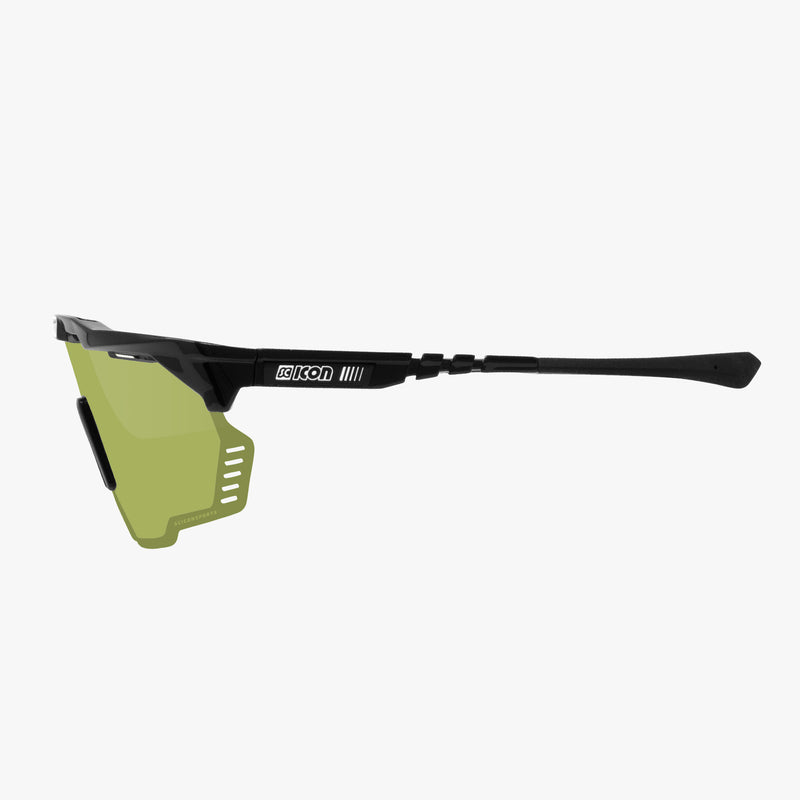 Scicon Occhiali Sportivi Aeroshade Kunken Nero/Verde Spedizione Gratuita