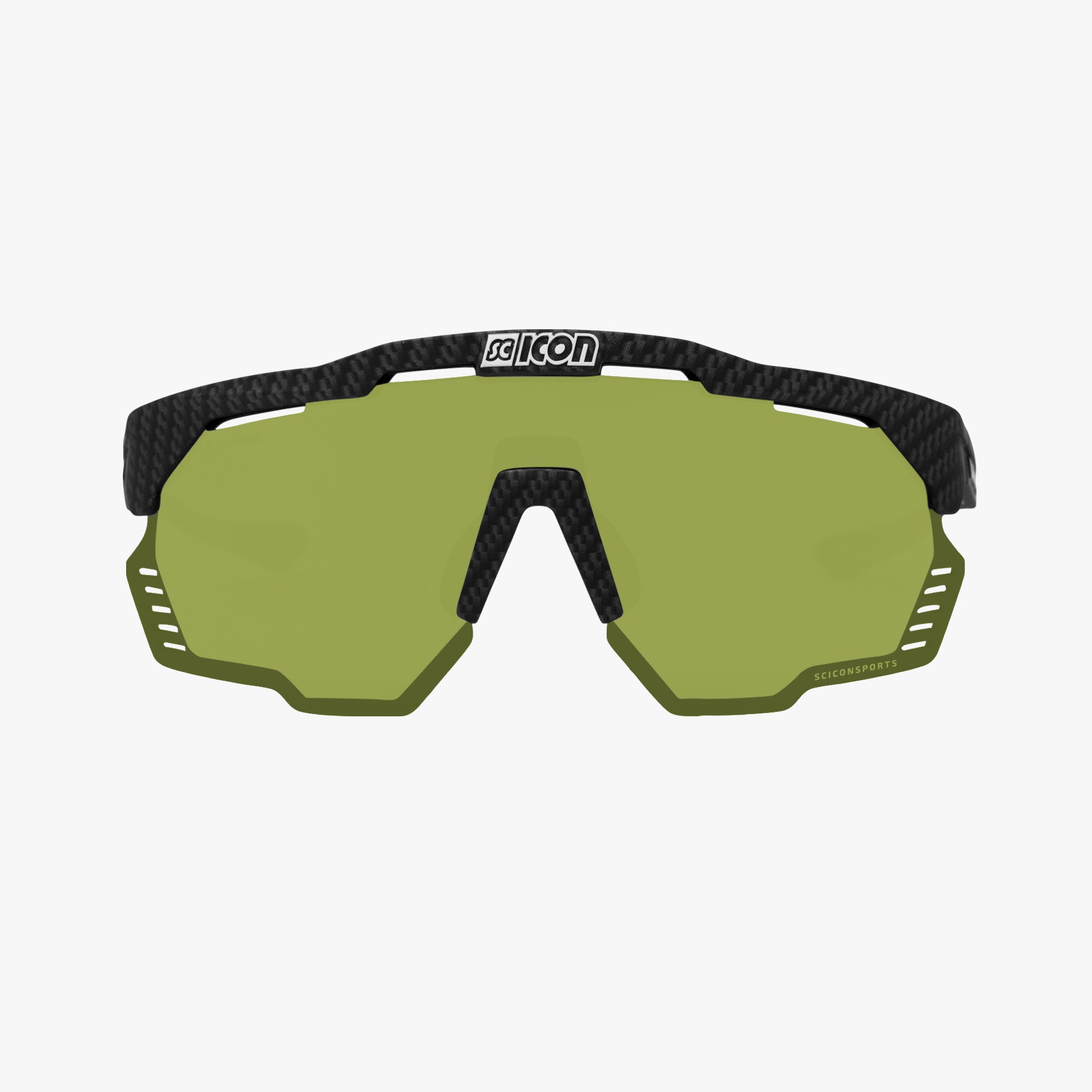 Scicon Occhiali Sportivi Aeroshade Kunken Carbon Opaco/Verde Pezzi Unici