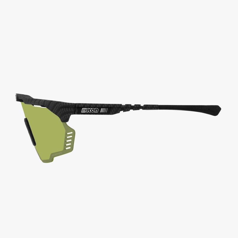 Scicon Occhiali Sportivi Aeroshade Kunken Carbon Opaco/Verde Pezzi Unici