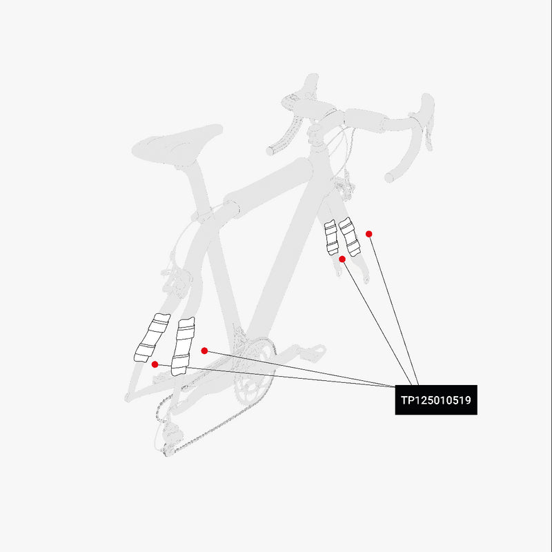 Scicon Set Protezione Telaio Bici Nero Presa
