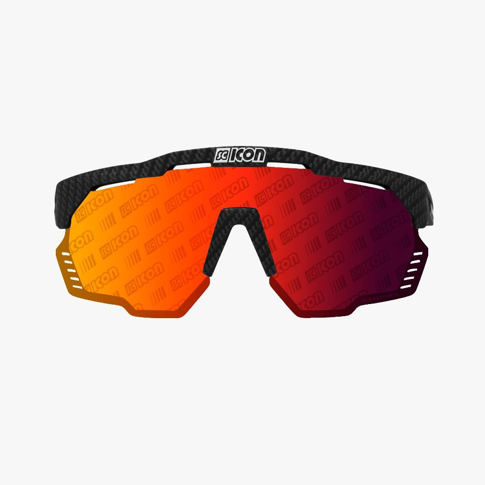 Scicon Occhiali Sportivi Aeroshade Kunken Carbon Opaco/Lenti Rosse Vendita