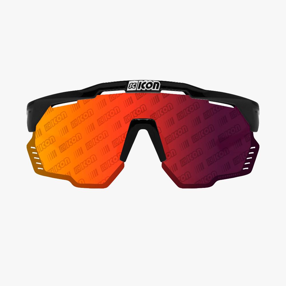Scicon Occhiali Sportivi Aeroshade Kunken Nero/Rosso Pezzi Unici