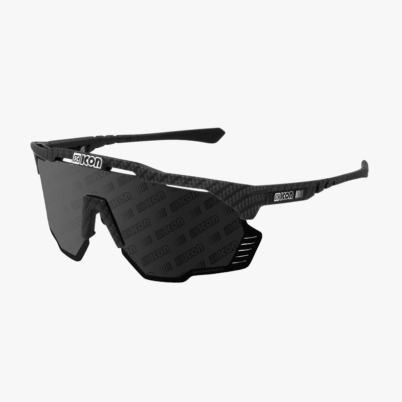 Scicon Occhiali Sportivi Aeroshade Kunken Carbon/Lenti Argento