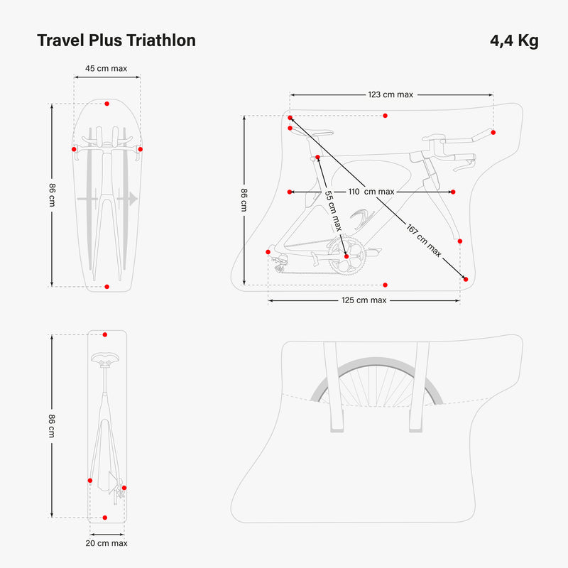 Scicon Sacca Porta Bici Travel Plus Triathlon Nera Pezzi Unici