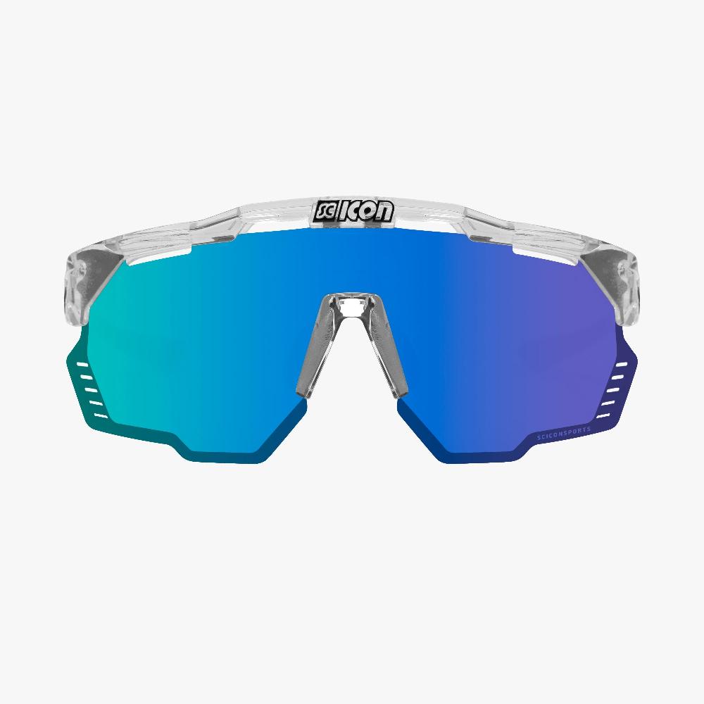 Scicon Aeroshade Kunken Occhiali Ciclismo Cristallo/Blu Vendita Economica