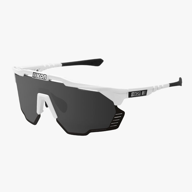 Scicon Aeroshade Kunken Occhiali Ciclismo Bianco/ Argento