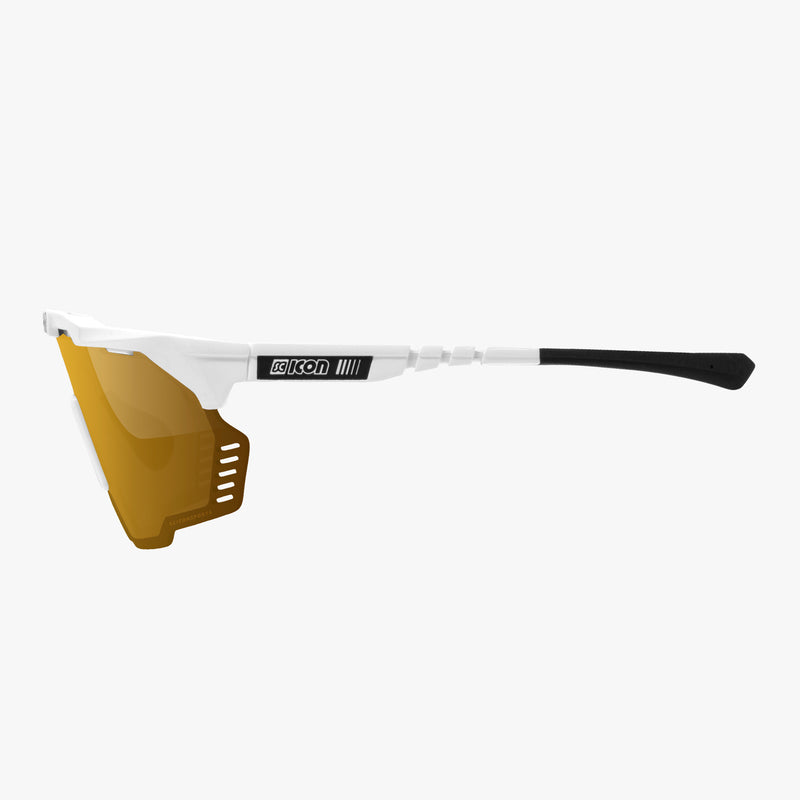 Scicon Aeroshade Kunken Occhiali Ciclismo Bianco/Bronzo Vendite Flash
