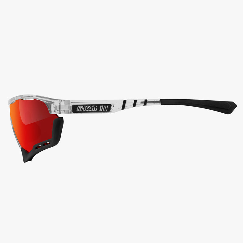 Scicon Aerotech XL Occhiali Sportivi Cristallo/Rosso Sostegno trimestrale