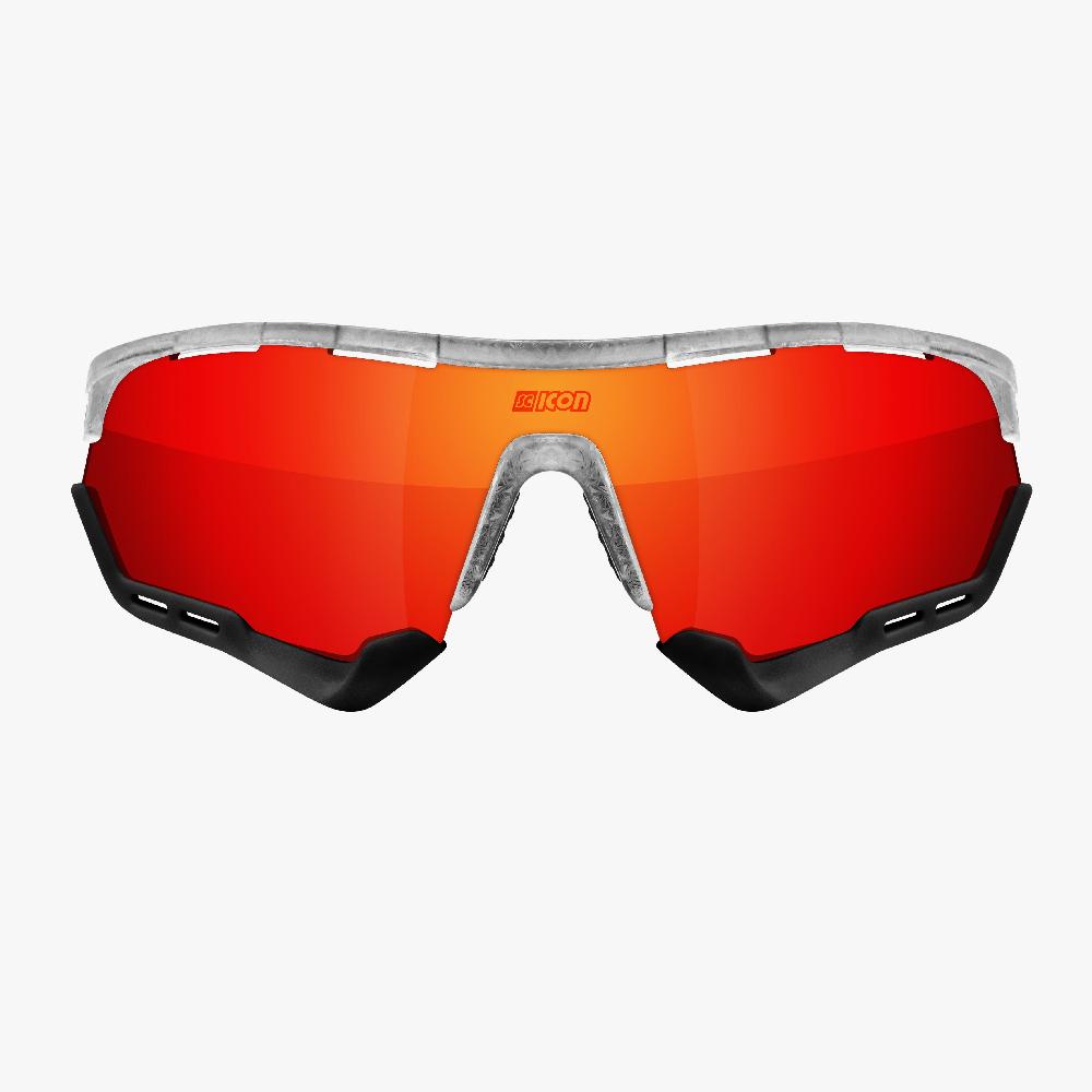 Scicon Aerotech XL Occhiali Sportivi Bianco/Rosso Super sconto
