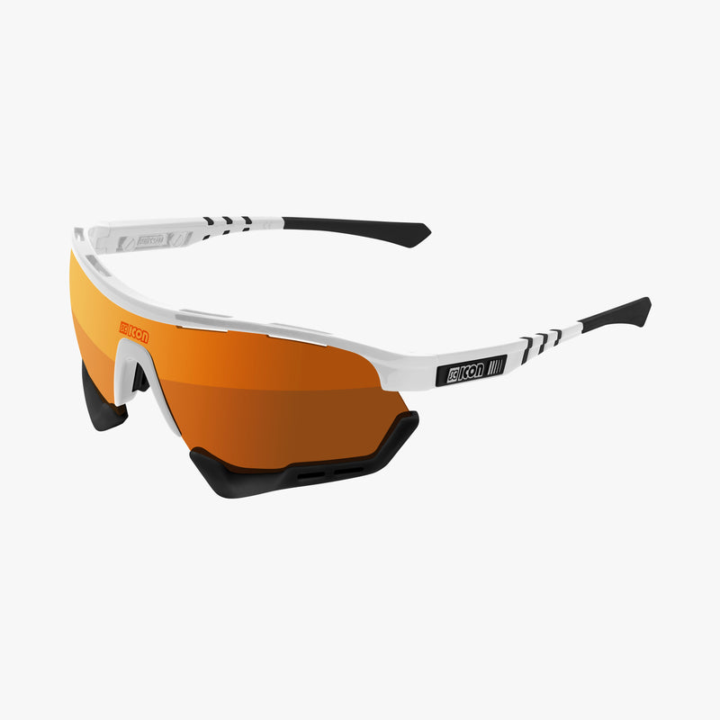 Scicon Aerotech XL Occhiali Sportivi Bianco/Bronzo