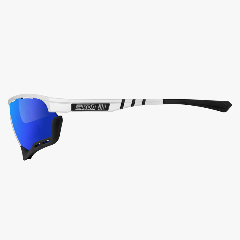 Scicon Aerotech XL Occhiali Sportivi Bianco/Blu Trasporto libero internazionale