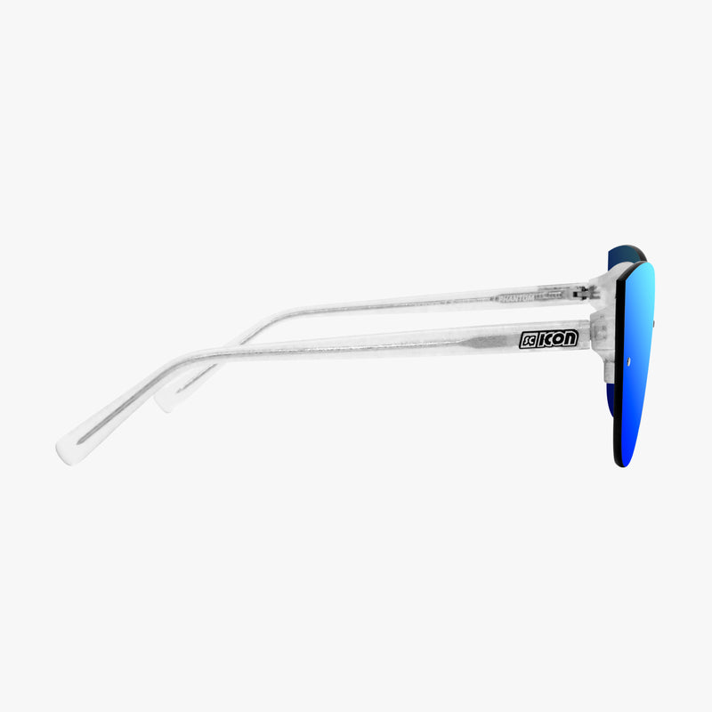 Scicon Occhiali da sole Phantom Donna Montatura Bianco Lenti blu Sottocosto