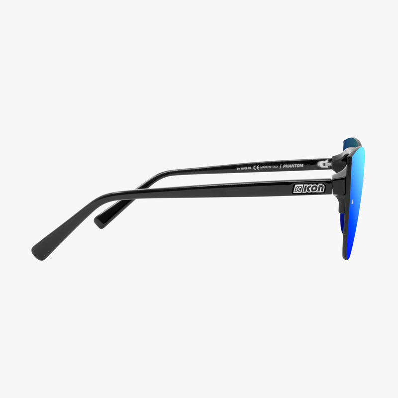 Scicon Occhiali da sole Phantom Donna Montatura Nera Lenti Blu Economico