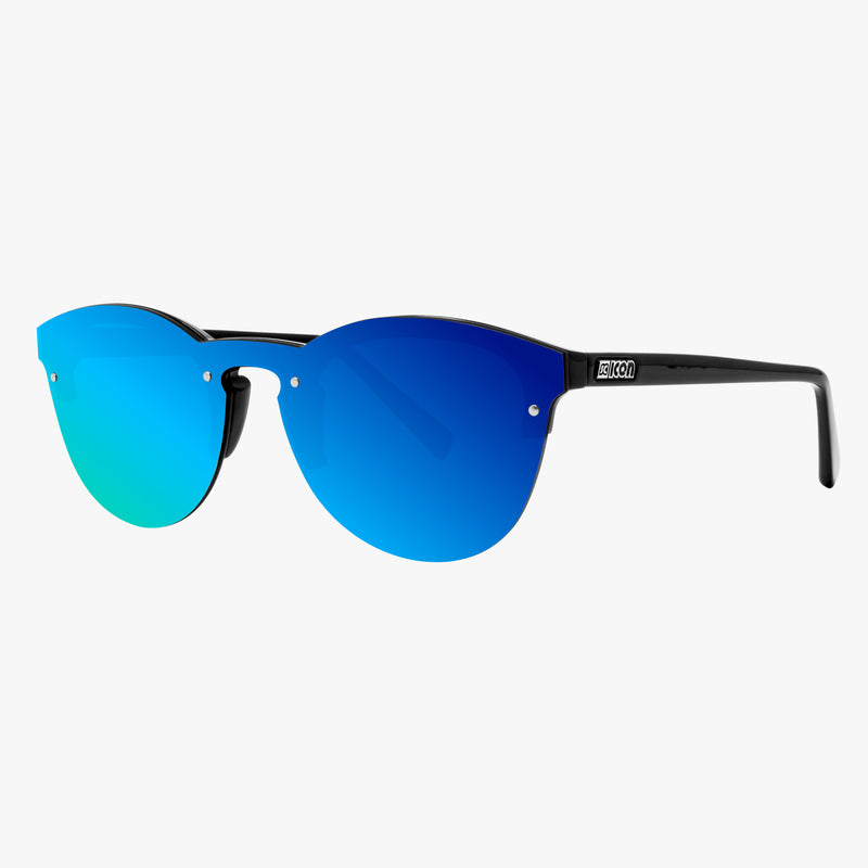 Scicon Protezione Occhiali da sole Nera Lenti Blu Saldi Di Fabbrica