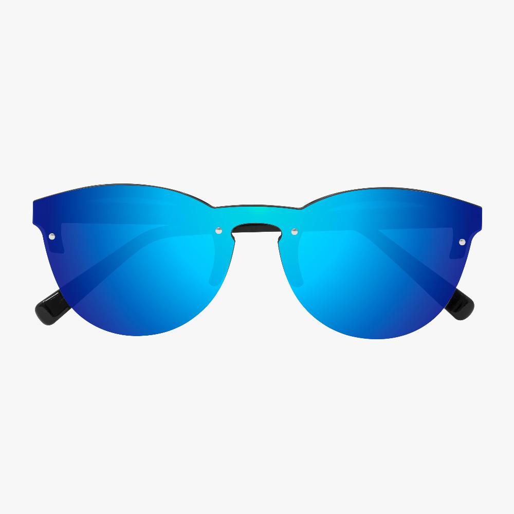 Scicon Protezione Occhiali da sole Nera Lenti Blu Saldi Di Fabbrica