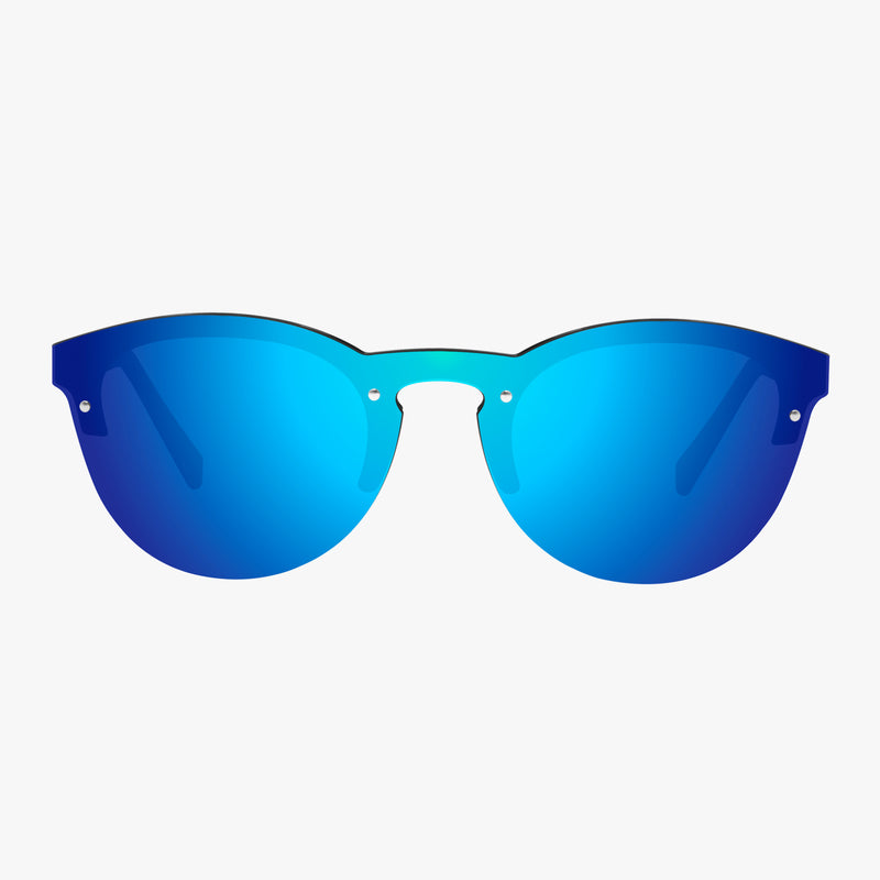 Scicon Protezione Occhiali da sole Nera Lenti Blu Saldi Di Fabbrica
