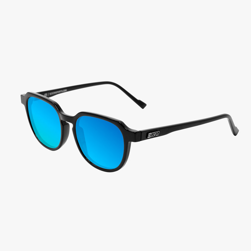 Scicon Occhiali da sole Vertex Neri Lucidi/Lenti Blu Specchiate