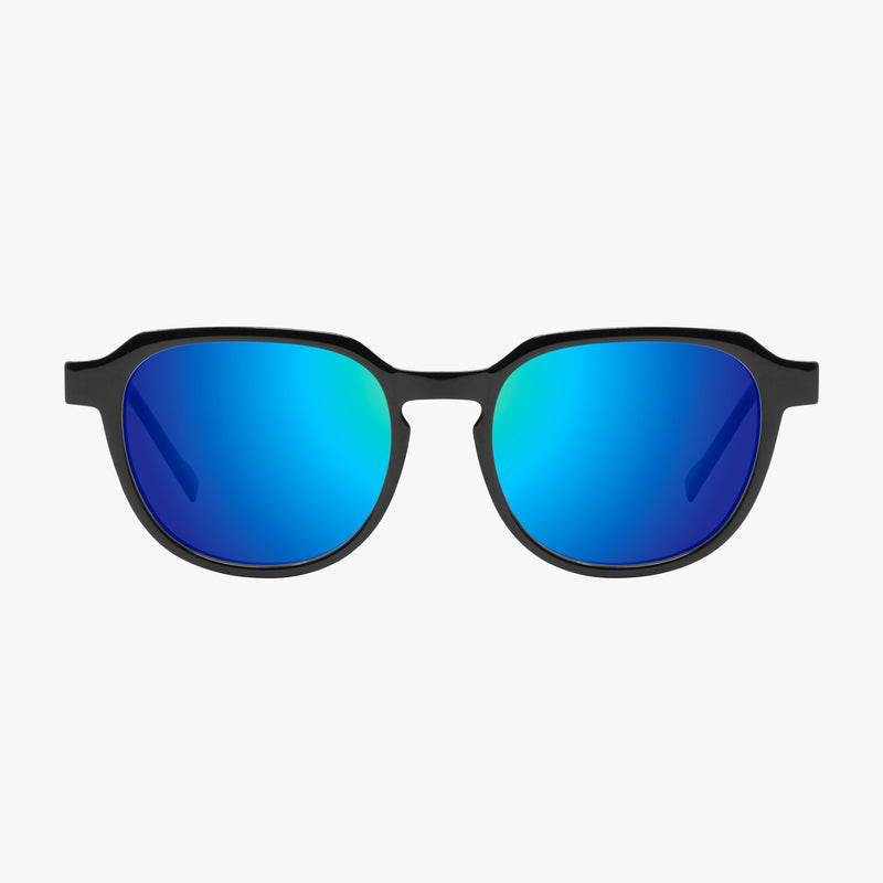 Scicon Occhiali da sole Vertex Neri Lucidi/Lenti Blu Specchiate Offerta natalizia