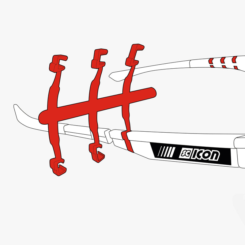 Scicon Tasselli per Aste Occhiali Rosso Offerte stagionali